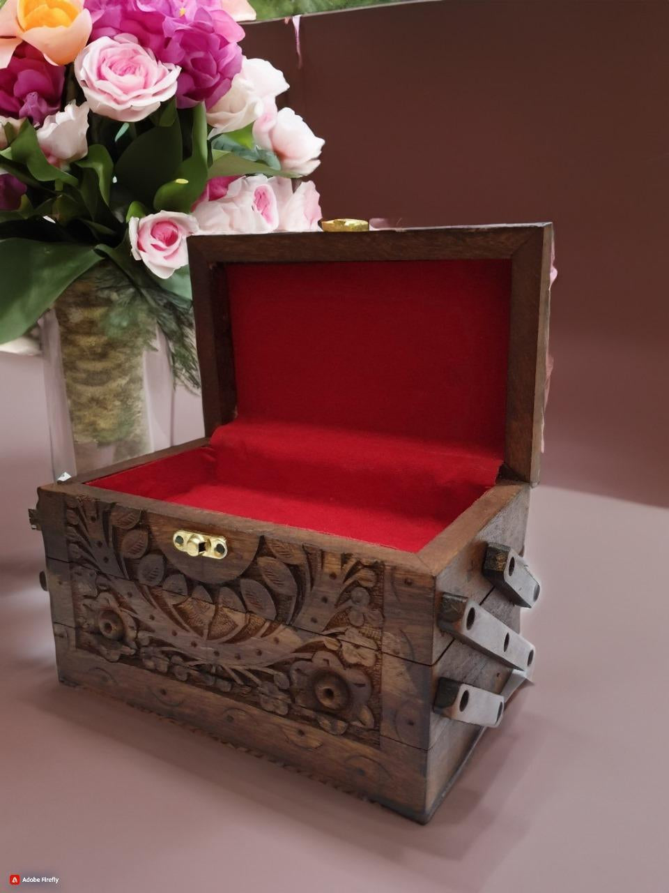 Beautiful Carved Jewelry Box
