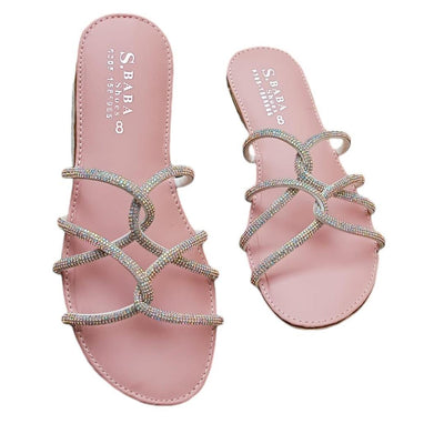 Women's PVC Fancy Flats Slipper Style 9