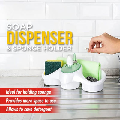 3 in 1 Soap dispenser and sponge holder