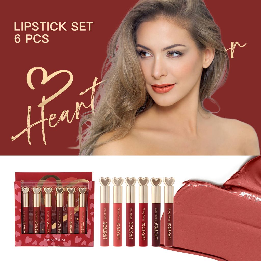 Hengfang heartbeat lipstick 6pcs box