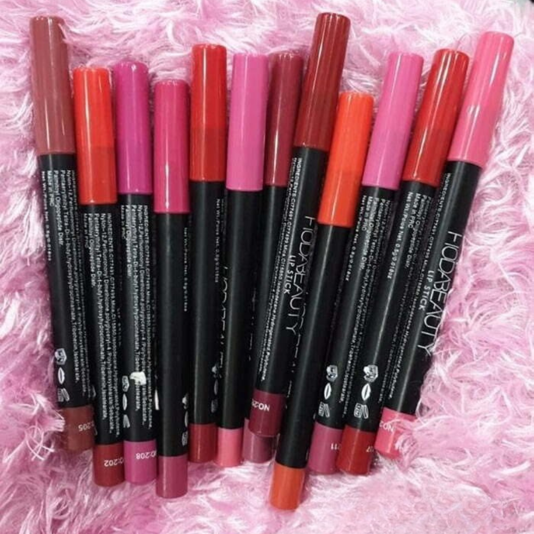 Huda Beauty Lipstick Pencils (Pack of 12)