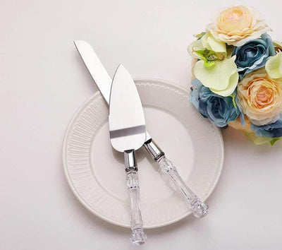 Wedding and Birthday Cake Knife and Server Set