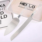 Wedding and Birthday Cake Knife and Server Set
