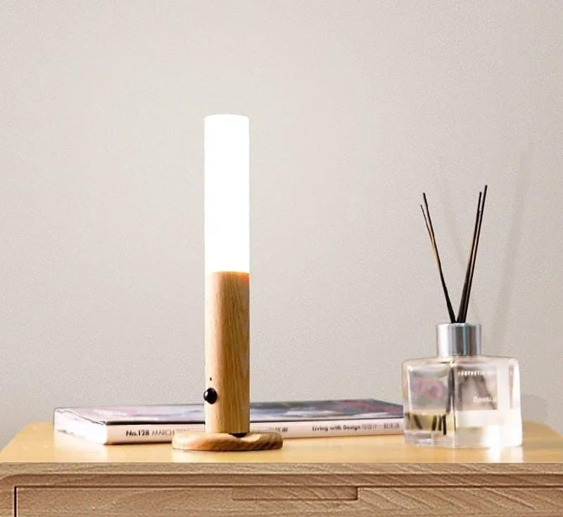 Wooden LED Wall Lamp With Motion Sensor-Intelligent Induction Light