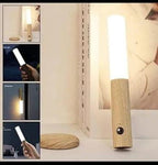 Wooden LED Wall Lamp With Motion Sensor-Intelligent Induction Light