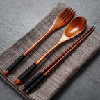 Wooden Spoon Chopsticks and Fork set