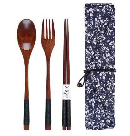 Wooden Spoon Chopsticks and Fork set