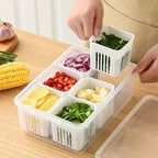 6 Grid Refrigerator Drain Storage Box