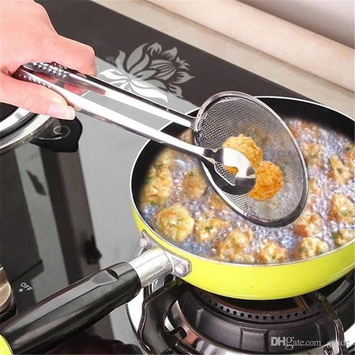 2 in 1 Multifunctional Frying Tool/Stainless Steel Frying Mesh Tong
