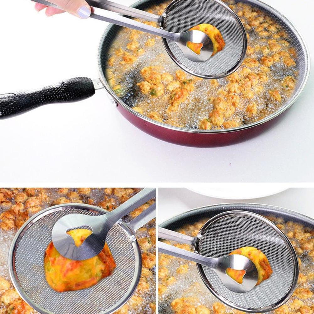 2 in 1 Multifunctional Frying Tool/Stainless Steel Frying Mesh Tong