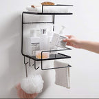 2 Layer E-Corner Iron Wall Mounted Shelf