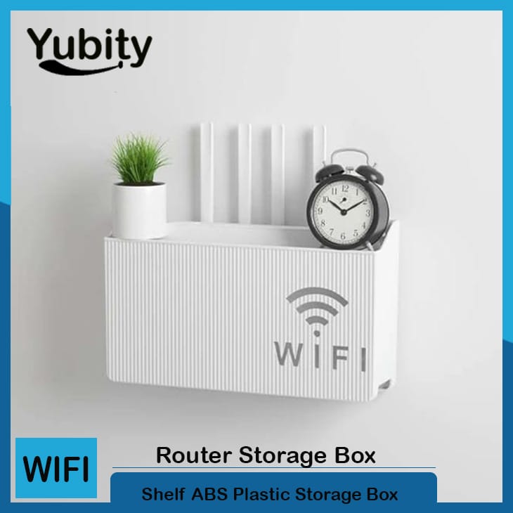 Wi-Fi Router Wall Mount Storage Box – Pack of 2 - Modern Cable Management Solution