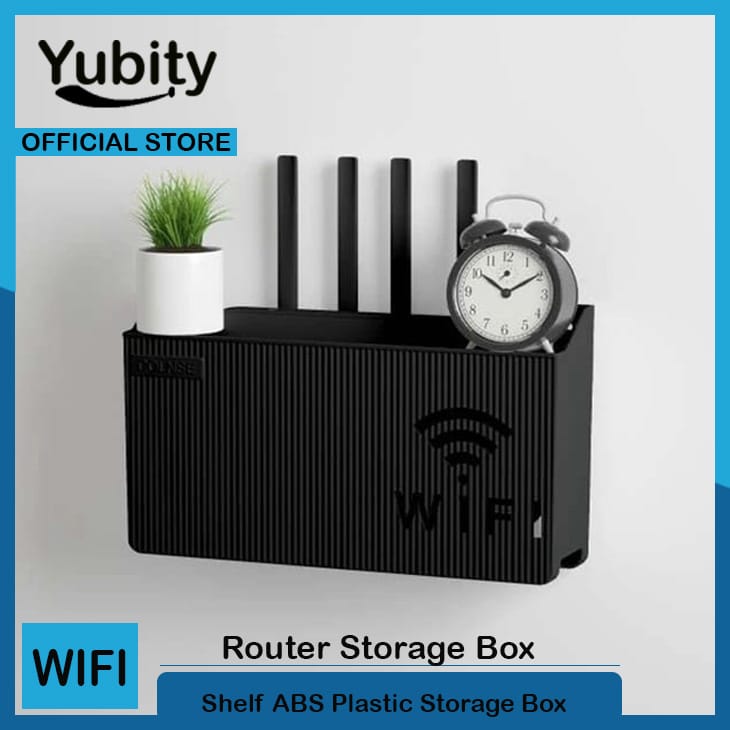 Wi-Fi Router Wall Mount Storage Box – Pack of 2 - Modern Cable Management Solution