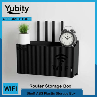 Wi-Fi Router Wall Mount Storage Box – Pack of 2 - Modern Cable Management Solution
