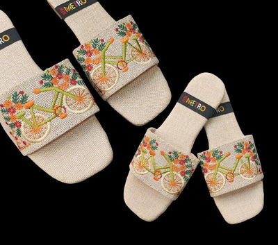 Women's PU-Fabric Flats Slippers Style 2