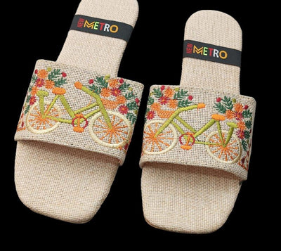 Women's PU-Fabric Flats Slippers Style 2