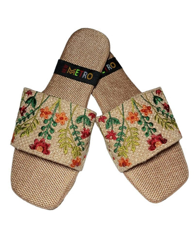 Women's Jute Formal Flats Slippers Style 12