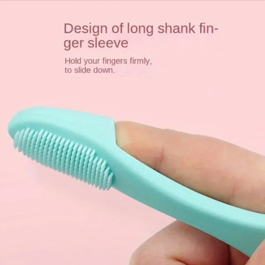 Finger Silicone Face Blackheads Makeup Brush (PACK OF 3 ) - Blackhead Remover Best Quality Exfoliator