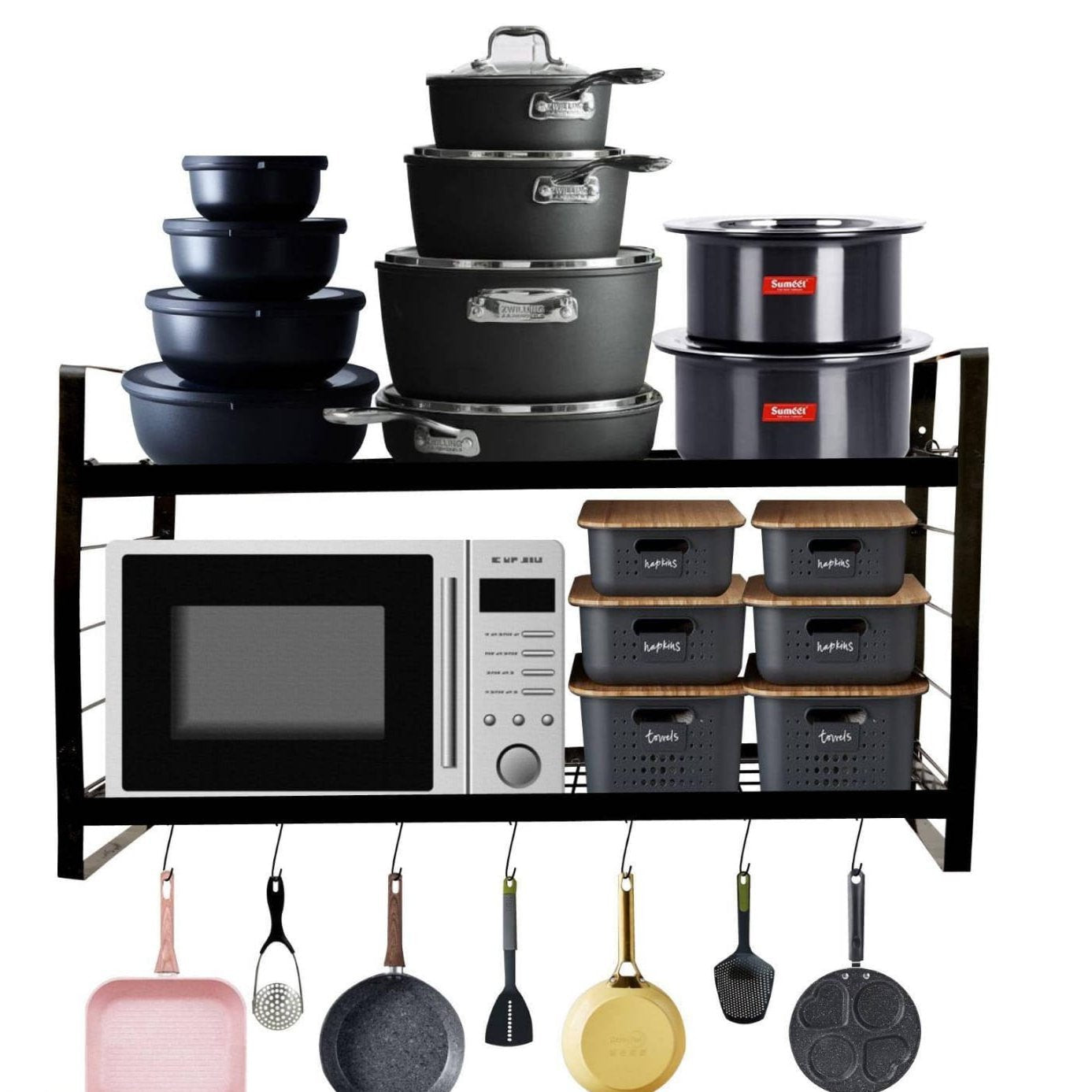 Wall Mounted Kitchen Rack