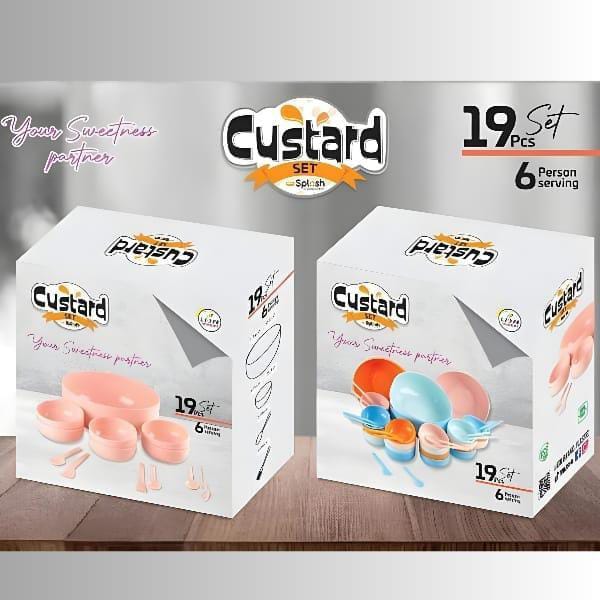 19 Pcs Custard Set