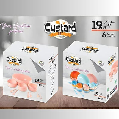 19 Pcs Custard Set