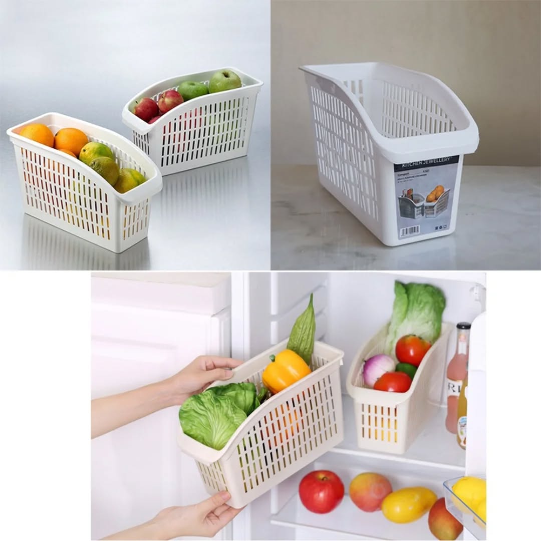 Plastic Fridge Storage Organizer Basket – Pack of 3- Keep Your Fridge Organized This Ramzan!