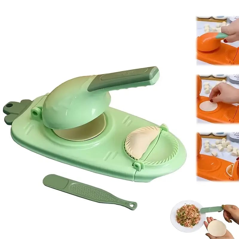 2 in 1 Dumpling Mold - Large Dumpling Maker with Meat Scoop - Celebrate Ramzan with Homemade Delights