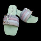 Women's Glitter PVC Flats Slippers Style 16