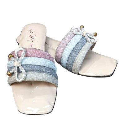 Women's Glitter PVC Flats Slippers Style17