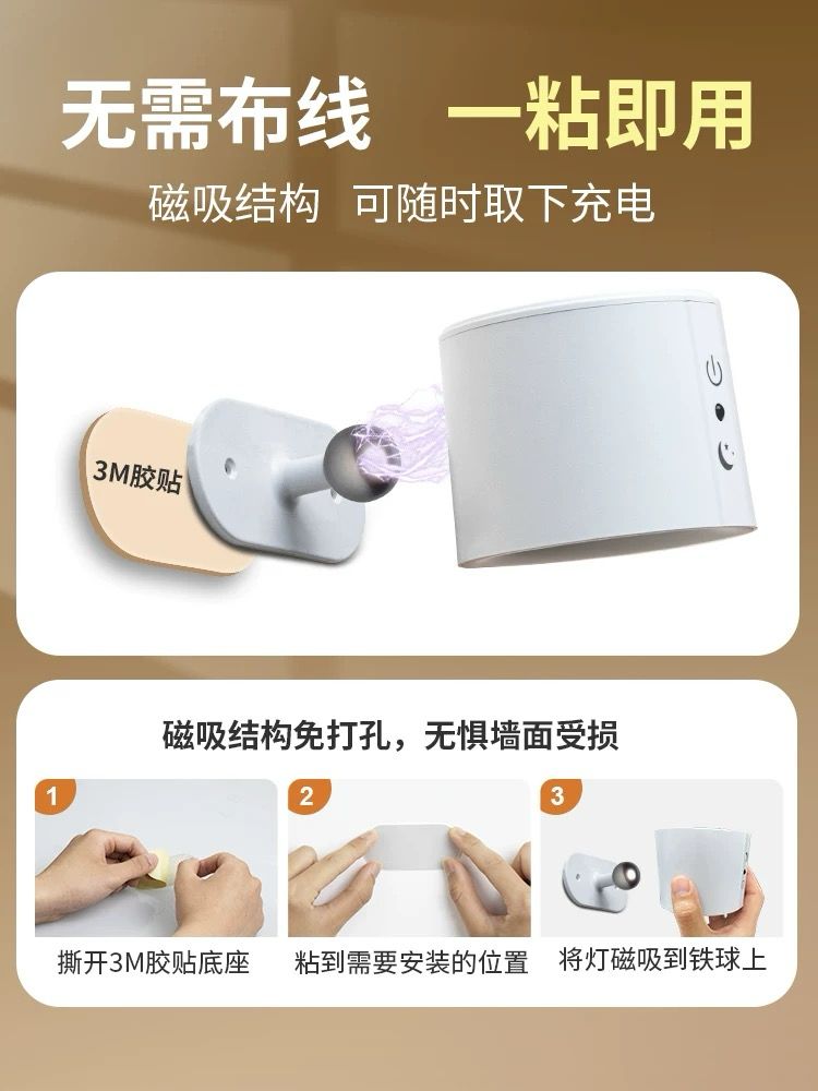 Side Light Lamp💡Magnet Holder