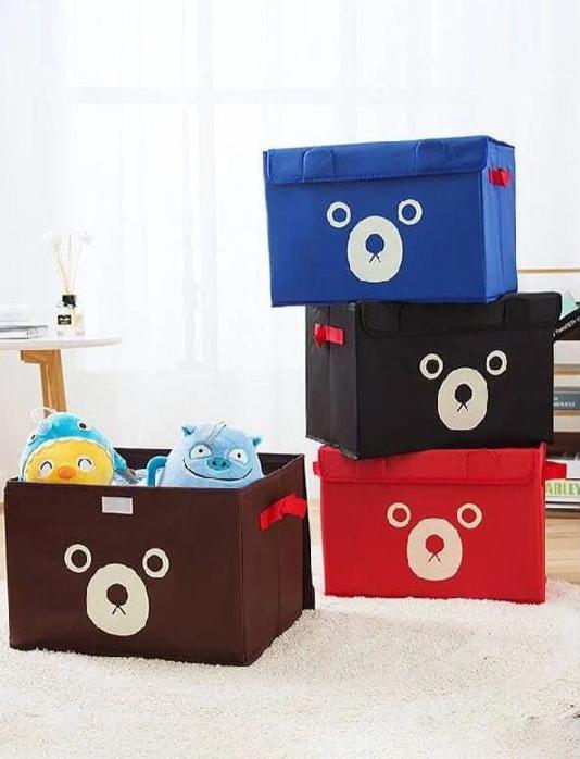 Storage Box Panda Face (Pack of 3)