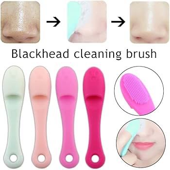 Finger Silicone Face Blackheads Makeup Brush (PACK OF 3 ) - Blackhead Remover Best Quality Exfoliator