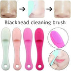 Finger Silicone Face Blackheads Makeup Brush (PACK OF 3 ) - Blackhead Remover Best Quality Exfoliator