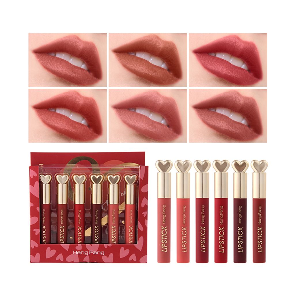 Hengfang heartbeat lipstick 6pcs box