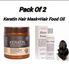 Pack of Two - Hair Mask + Hair Food Oil